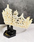 Luxury Gold Crown  Swarovski Crystal Crown  Wedding Headpiece  Pageant Crown