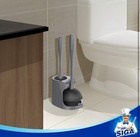 Toilet Plunger And Bowl Brush Combo For Bathroom Cleaning  Gray  1 Set  New