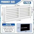 Leinuosen 24  X 6  Duct Opening Cold Air Hvac Wall Grille Pvc Sidewall Ceiling