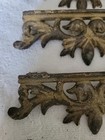 Vintage  Antique Unique Lot Of 3 Cast Iron Decorative Pieces   Very Nice shabby 