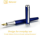 Luxury Fountain Pen Set solid 24k Gilded Medium Nib  Modern Classic Limited Edit