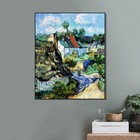 Framed Canvas Giclee Print Wall Art In Auvers  1890 02 By Vincent Van Gogh