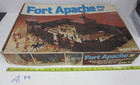 Vintage Fort Apache Play Set Marx Toy Action Figures Building Pieces Parts Kit