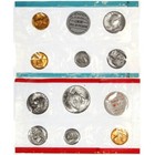 1968 Mint Set Original Envelope 10 Brilliant Uncirculated Coins 40  Silver Half
