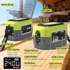 240w Power Inverter Pure Sine Wave Compatible With Ryobi 18v Battery Green