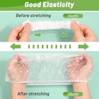 100pcs Food Cover Disposable Plastic Wrap Elastic Food Covers For Fruit Bowl Cup