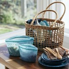 Stasher Premium Silicone Reusable Food Storage Bags  4-pack  Sea Spray  Multi-us