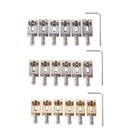 Brass Guitar Roller Bridge Saddles Tremolo Bridge Roller Saddle For Strat tele