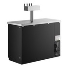 Four Tap Kegerator Beer Dispenser - Black   2  1 2 Keg Capacity
