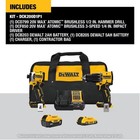 Dewalt Atomic 20v Max Lithium-ion Drill  Impact   2  Batteries    Bag Dck200d1p1