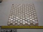 Qty 10  13  X 13  X 1 4  White Circle Tile Sheet