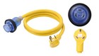 30 Amp 3 Prong Male Plug To Twist Lock Female Adapter  6 Ft Power Cord For Rv  T