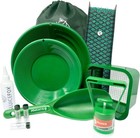 Compact Gold Prospecting Kit With 12  Pocket Sluice Box     Includes Miner   s Mo   