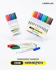 Permanent Marker Set - 6 Assorted Colors For Multi-surface Marking - Fine 1mm Ti