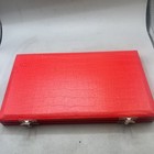 Vintage Brass Balance Scale Set With Weights In Red Case - Preowned Collectable