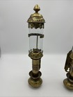 Pair Of Antique Railroad Gwr Oil Lantern Wall Sconce Lamp Light Fixtures Brass