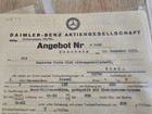 Mercedes-benz Wwii Ww2 Documents     Original Lot Of 3 Wartime Letters W  Stamps