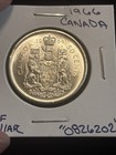 1966 Canada 50 Cents Canadian Silver Half Dollar    0826202    50c
