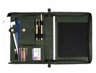 Zippered Genuine Leather Business Portfolio -  Trending