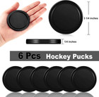 3 1 4 Inches Air Hockey Pucks 6 Pack Full Size Heavy Replacement Pucks For Game