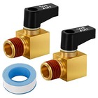  Air Compressor Valve Brass Drain Cock Ball Valve 1 4  Npt Male Thread Air 