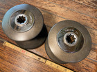 Nice Clean Pair Of Barient 16 Winches With Dark Gray Anodized Aluminum Drums