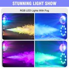 4pcs Rgb 9led 700w Fog Machine Halloween Stage Smoke Wedding Disco Party Lights
