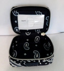 Vera Bradley Travel Pill Case Box Deep Night Paisley Neutral Performance Twill