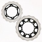 New 2pcs Front   Rear Disc Brake Rotors For Kawasaki Klr650 Klr 650 2008-2018