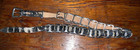 Rare Sz 34 Vintage antique Conch  Etched Metal Belt Western Native Restore