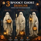 3-pcs Halloween Ghost Window Clings 28x11 5  Static Stickers Glass Door Decor