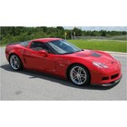 Side Hood Louvers Vented Heat Extractors Glossy Black Corvette C6 Z06 Gs 05-13