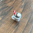 Dollhouse Miniature Christmas Mug Hot Chocolate Marshmallow Candy Cane 1  1 12