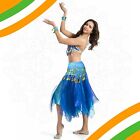 Wholesale 12pc Gold Coins Belly Dance Skirt Hipscarf Wrist Ankle Cuffs Bracelets