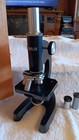 Vintage Monolux Microscope W  2 Eye Pieces  4 Magnification Settings  And Case
