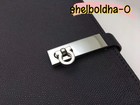 Montblanc  146 Black Leather Silver Metal Clasp Business Notebook 