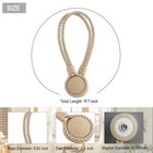 Contoeey Curtain Tiebacks Magnetic Rope Curtain Tie Backs For Curtains 2 Pack Ha