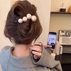 Elegant Pearls Twist Hair Clip For Women Long Hair Holder Hairpin Barrette Sweet