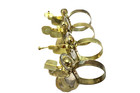 Brass Napkin Rings Holders Set Of 4 Angels Each A Bit Different
