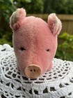 1981 Vtg Dakin Wool Pig Plush Mini 4 3 4  Stuffed Toy  Collector Squeaker Works