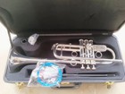 New Silver Plated Trumpet Drop C Tone Professional Performance Level  With Case