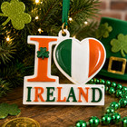 Ireland Shamrock Ornament Irish Flag Heart St Patricks Day Celtic Christmas