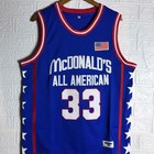 Retro Bryant  33 Blue  8 White All American Basketball Jersey Stitched S-3xl