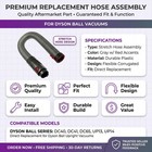 Hose Assembly For Dyson Ball Series Dc40 Dc41 Dc65 Up13 Up14 Gray