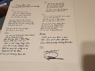 Dustin Lynch Signed 12x12 Lyric Sheet Thinking    bout You Autographed Bundle Lp