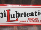 Porcelain Mobilubrication Enamel Metal Sign Size  30  X  10  Inches