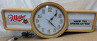 Vintage 1985 Miller High Life Beer Made The American Way Lighted Clock Sign 30 