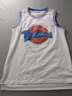 Space Jam Tune Squad Lola Bunny  10 Stitched Basketball Jersey White Size Medium