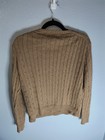 Polo Ralph Lauren Beige Knit Crewneck Pullover Sweater Logo Men s L Maybe Teen