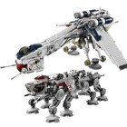 Brick Star Wars Republic Brick Dropship With At-ot Walker Building 1758 Pcs